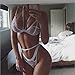 Womens Sexy Lace Strap Lingerie Sets Sleep Underwear (L)