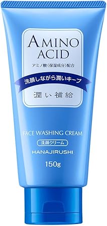 hanajirushi amino acid face washing cream