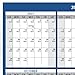 2018-2019 Academic Wall Calendar, Large Wall Calendar Erasable, 24 x 36 Inches, 2-Sided Reversible Vertical/Horizontal, Mounting Tape Included (Navy Blue)