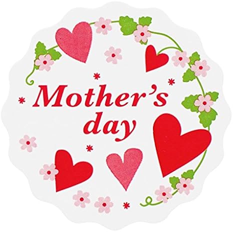 Amazon Co Jp ヘッズ 日本製 ギフトシール 母の日 ハート 100枚 Heads Ma 24s ホーム キッチン