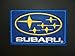 SUBARU Iron On Patch Embroidered Grand Prix Motif Applique F1 Formula One Race Sports Car Motorsports Decal 3.5 x 2.2 inches (8.8 x 5.5 cm)
