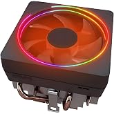 CPU Wraith Cooler Prism Aluminum Heat Sink Copper Core Base 4-Pin PWM 95mm Fan Pre-Applied Thermal Paste Compatible with AMD Socket AM5 AM4 AM3 AM2 Ryzen 7 1700X 1800X 2700X 3700X 4700X 5700X Fan