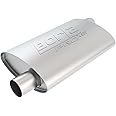 BORLA 40353 ProXS Universal Performance Muffler 3" Offset Inlet / 3" Offset Outlet 4" x 9.5" Oval x 14" Long body 19" Overall Length Un-Notched Necks Reversible DesignT-304 Stainless Steel