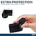 Foam Corner Protectors | 8-Pack Foam Caring Corner Guards by The Hamptons Baby | Safety Furniture Bumpers | Long Lasting, Pre-Applied Adhesive | Sharp Corner Cushions (Black)
