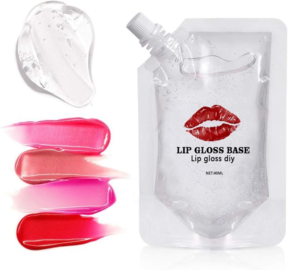 ARTOCT 40ml Lip Gloss Base Moisturizing Handmade Lip Gloss Base Oil DIY Lip Gloss Making Tool Semi-finished Lip Glaze Base Moisturizing