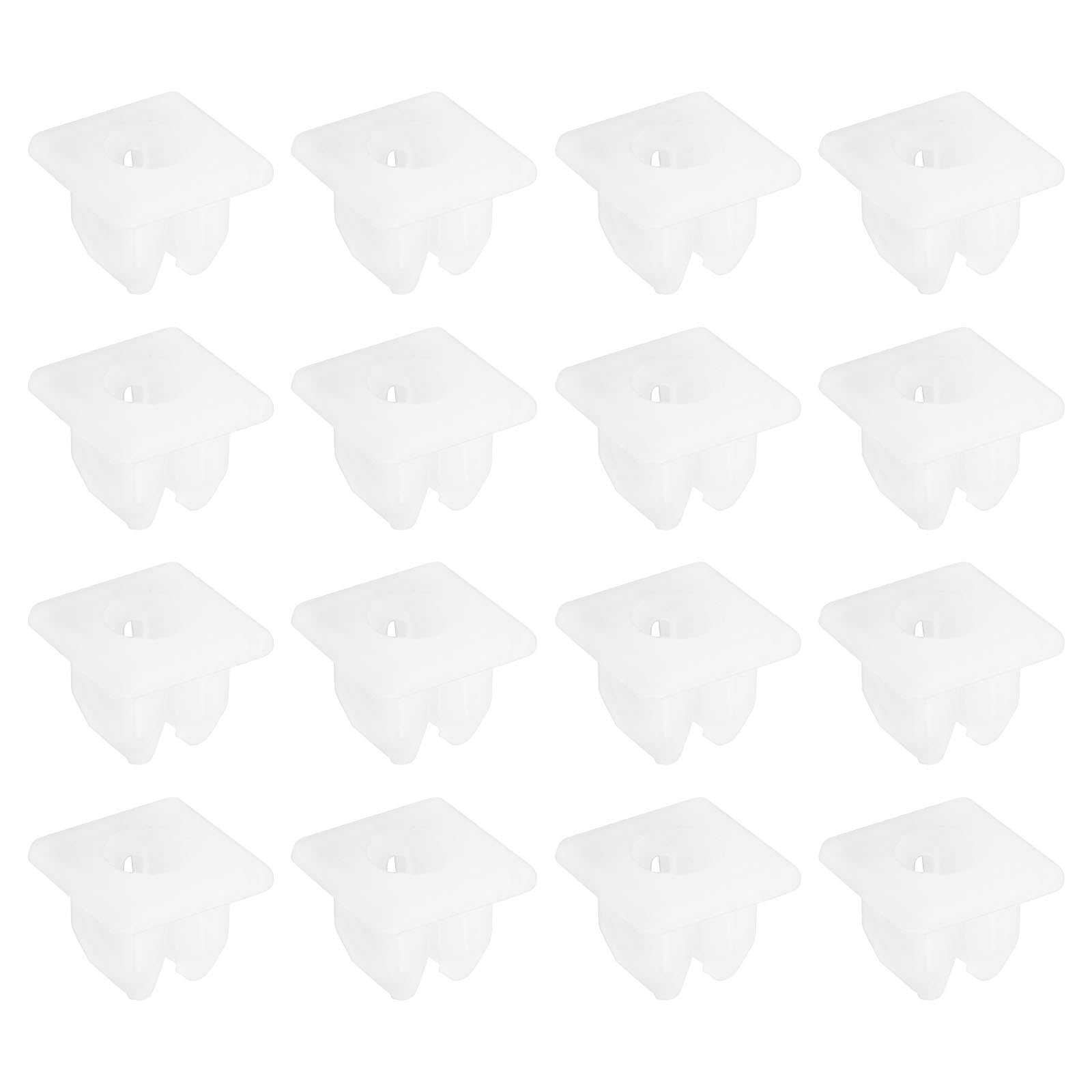 ECSiNG 30PCS Screw Grommets Insert Expanding Nuts Lock Clips Fits into 8mm Square Hole Plastic Fastener Retainer Clips Automotive Replacement Parts