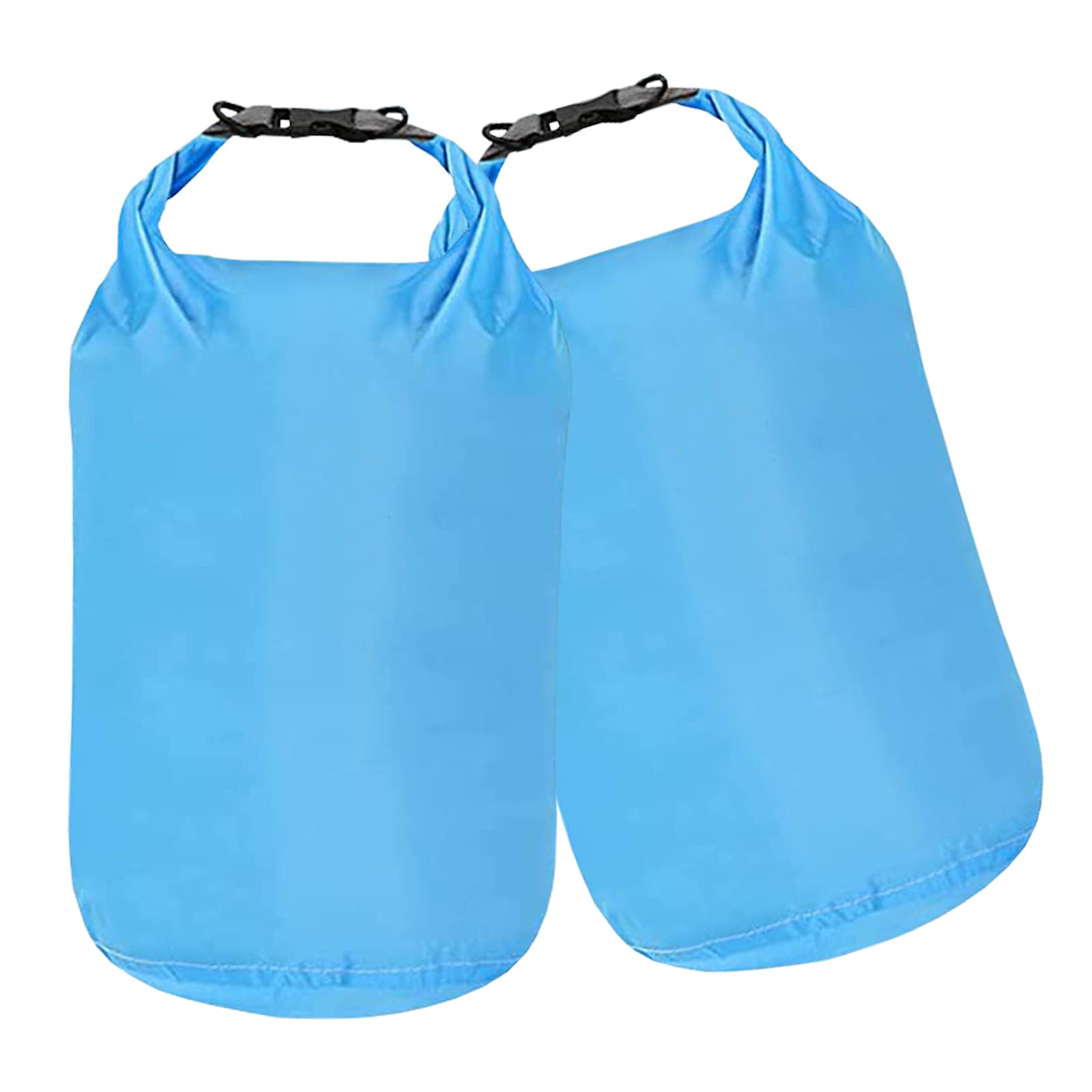 Desoto 2 Pcs Dry Bags Lightweight Dry Sacks Waterproof Dry Compression Sacks Ultimate Dry Sack for Outdoor Hiking Fishing Water Sports(10L Blue)