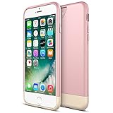 iPhone 7 Case, Maxboost [Vibrance Series] Protective Slider Style Cases for Apple iPhone 7 2016 SOFT-Interior Scratch Protection Finished Hard Cover - Rose Gold
