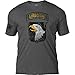 7.62 Design Army 101stAirborne Division 'Distressed' Patriotic Men's T Shirt,Heather Dark Charcoal,X-Large