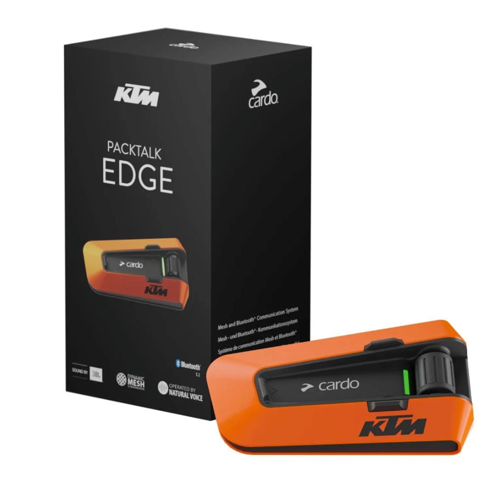 Cardo Systems Packtalk Edge KTM Edition, Single Pack