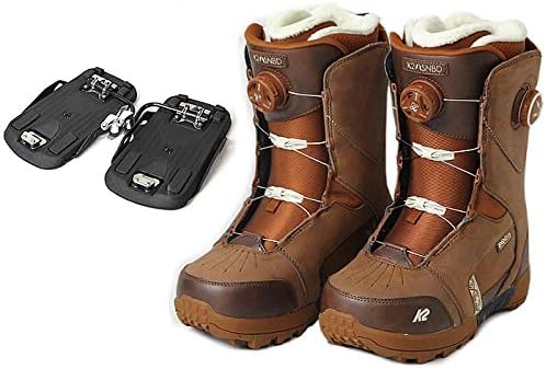 Amazon 2点セット ケーツー K2 レディース ステップイン スノーボードブーツ ビンディング セット Arrow Kwicker B1503 B1504 Brown Us7 5 24 5cm ケーツー K2 ブーツ
