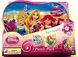 Disney Princess, Carry and Go in a Puzzle Bag, 3-pack