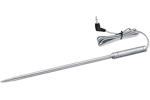ThermoPro Stainless Steel Probe Replacement Stainless Meat Probe for TP08, TP17, TP20,TP21, TP22 (TPW02)