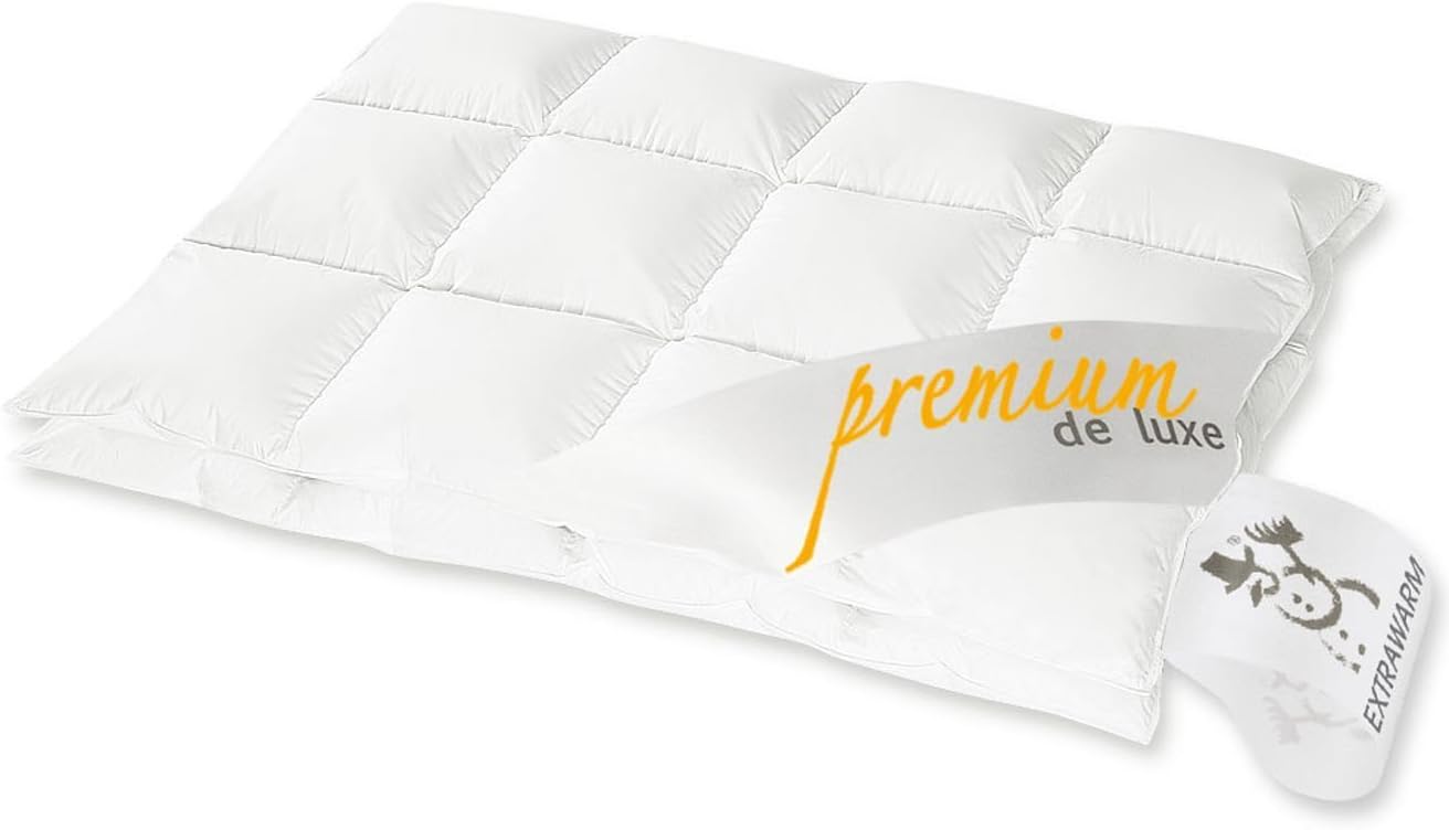 Premium Deluxe - 975.55.004 Warm Panelled Duvet 6 x 6 Squares / 200 x 200 cm / 1,190 grams