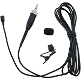 Tie Clip On Lavalier Microphone for Sennheiser Wireless Pocket System 3.5mm Lock Jack