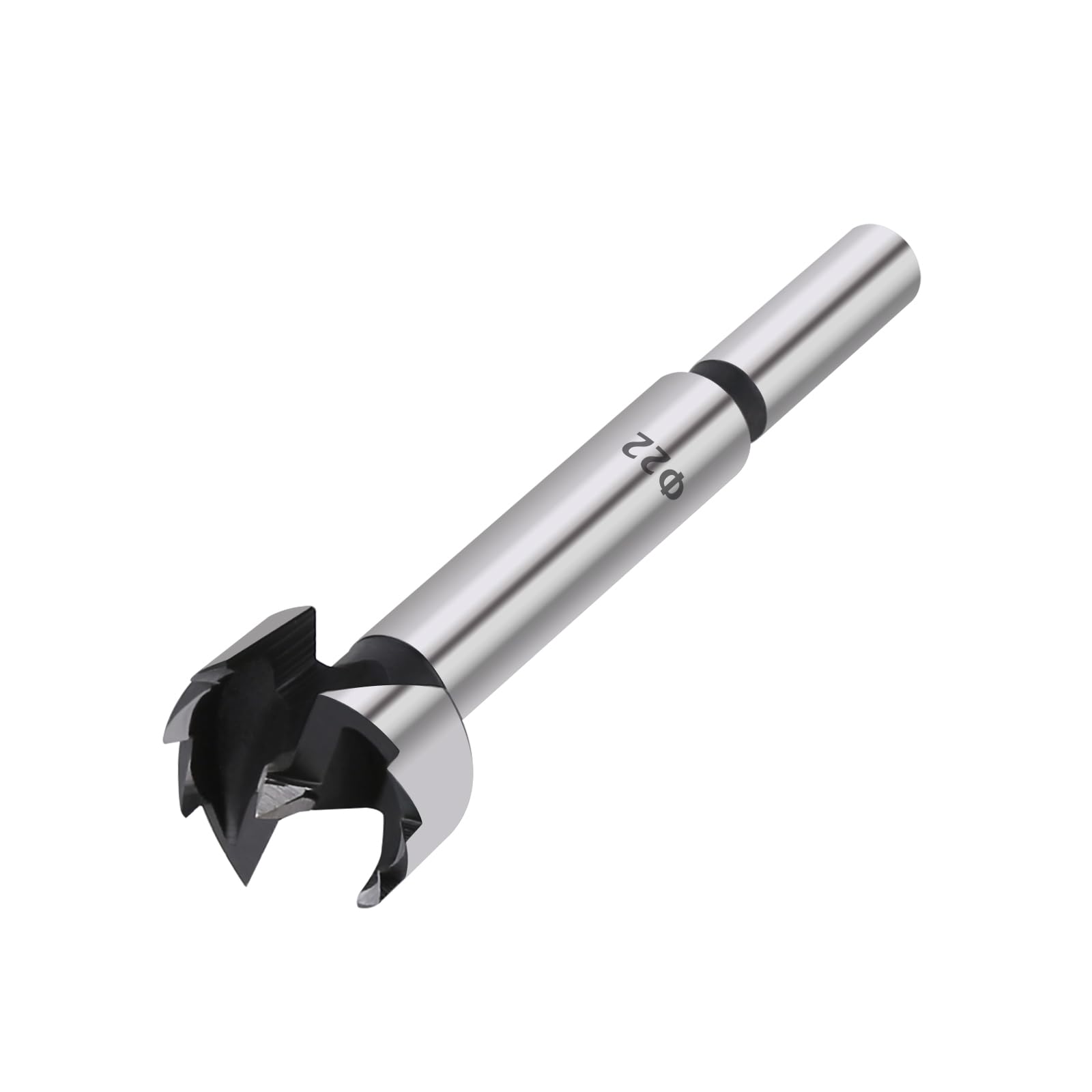 Vearter 22mm Forstner Drill Bit, High Carbon Steel Multi-Tooth Woodworking Tools with Round Shank, Hinge Boring Hole Cutter for Solid Wood, MDF, Plastic, Particleboard, Plywood — image 1