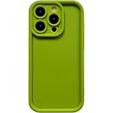 Puxicu Slim Case for iPhone 15 Pro Max, Enhanced Camera Protection, Shockproof Skin-Friendly Touch Soft Case Cover for iPhone 15 Pro Max Phone 6.7 inch, Avocado Green