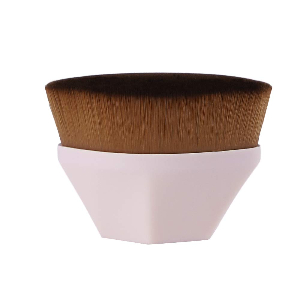 Petal-Shaped Foundation Brush, Foundation Makeup Brush, Suitable for Mixed Liquid, Cream or Flawless Powder Cosmetics, Multifunctional Makeup Brush, Two Colors (Black) (pink)