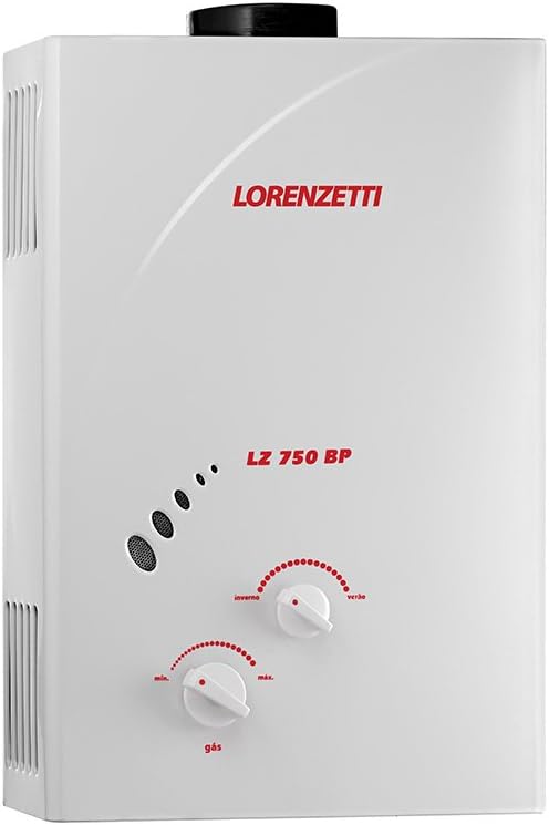 Aquecedor de Água a Gás Lz 750Bp Gn 7, 5 L/Min, Lorenzetti, 7412086, Branco, Médio
