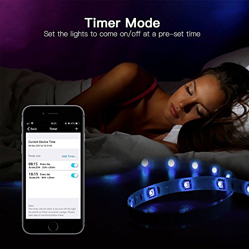 image for MagicLight WiFi LED Light Strip, Comes with 12V UL Listed Transformer 