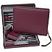 WE Games Backgammon Set, Board Games for Adults - Travel Games - Magnetic with Burgundy Leatherette Backgammon Board and Carrying Strap - Travel Backgammon Sets for Adults