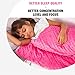 Calming Weighted Blanket for Kids - Children Heavy Blanket for Sleeping with Minky Cover - Kid Comfort Sensory Blankets Premium Quality for Girls (Pink, 7 Lbs 41