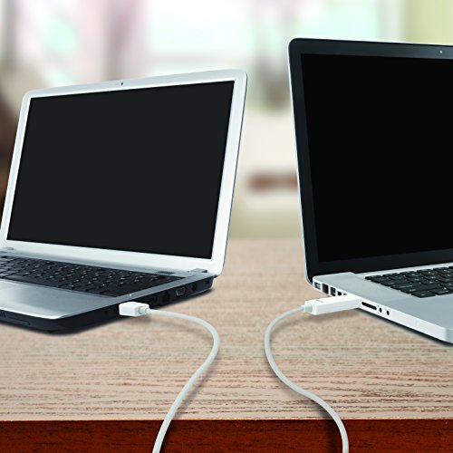 iLuv Award Winning High Speed USB File Transfer Cable with Shielded Cable for Optimal Signal Transfer Between Mac and PC, Mac and Mac, and PC and PC , No Flash drives or CD/DVDs Required (4")