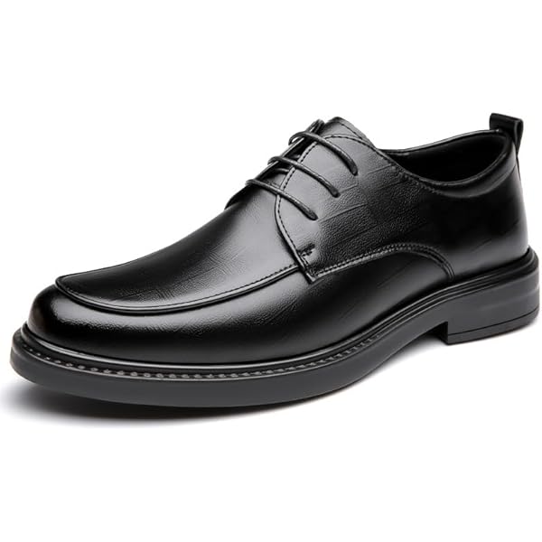 Amazon.com | Winter Men's Warm Business Leather Oxfords, Plush Fleece-Lined  High-top Dress Shoes, Comfortable & Durable, Ideal for Office  Events(Black,6.5) | Shoes