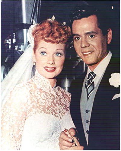 Lucille Ball and Desi Arnaz Smiling at Their Marriage Ceremony 8 x 10