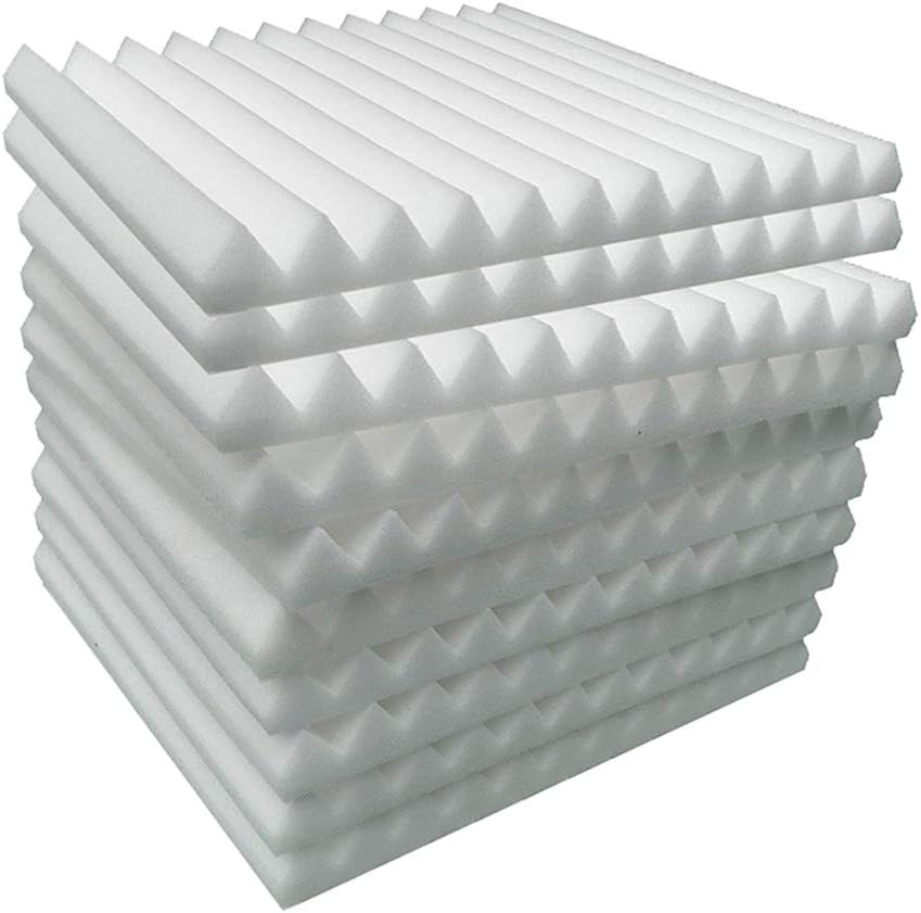 Gebuter 10Pcs Studio Acoustic Soundproof Foam Sound Treatment Room Absorption Spongepack Acoustic Panels - Acoustic Foam Panels - Sound Proof Studio foam Sound Dampening noise Sound Deadening foam