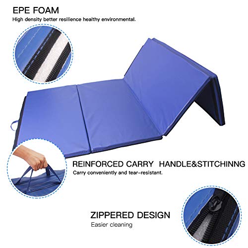 image for Polar Aurora 4'x8'x2 Multipe Colors Thick Folding Gymnastics Gym Exerc