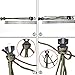 Balight Outdoor Survival Bracelet Cord Paracord Flint Fire Starter Scraper Whistle Gear Kits,Set of 1\2\5\10