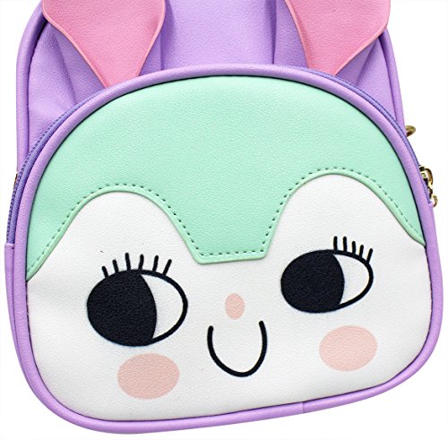 Eilova Cute Animal Bunny School Bags PU Leather Backpack Travel Daypack Satchel for Kids Girls - Thumbnail 3