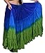 Wevez® Women's ATS Tribal Dip Dye 25 Yard Skirt, One Size, Royal/Heena