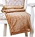 Caitlin White Throw Blanket for Couch/Sofa/Bed, Luxury Super Soft Microplush Velvet, 50