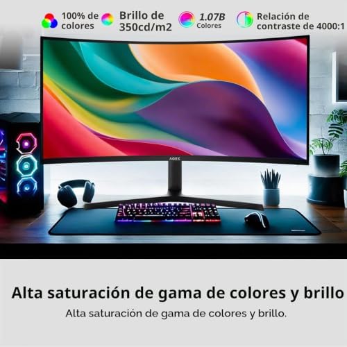 Z-Edge AGEX Monitor Gaming Curvo 34'' UWQHD 240Hz 21:9 1ms VA Pip — foto 5 de 8