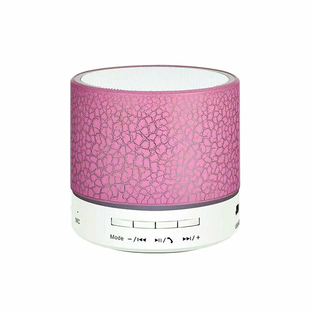 Tec-Digi Portable Wireless Mini Bluetooth Speaker, Super Bass Stereo Rechargeable Speaker With LED Lights