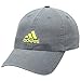 adidas Men's Ultimate Relaxed Adjustable Cotton Cap, Onix/Shock Slime/Grey, One Size