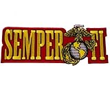 United States US Marine Corps Semper Fi Iron or Sew on Embroidered Shoulder Patch