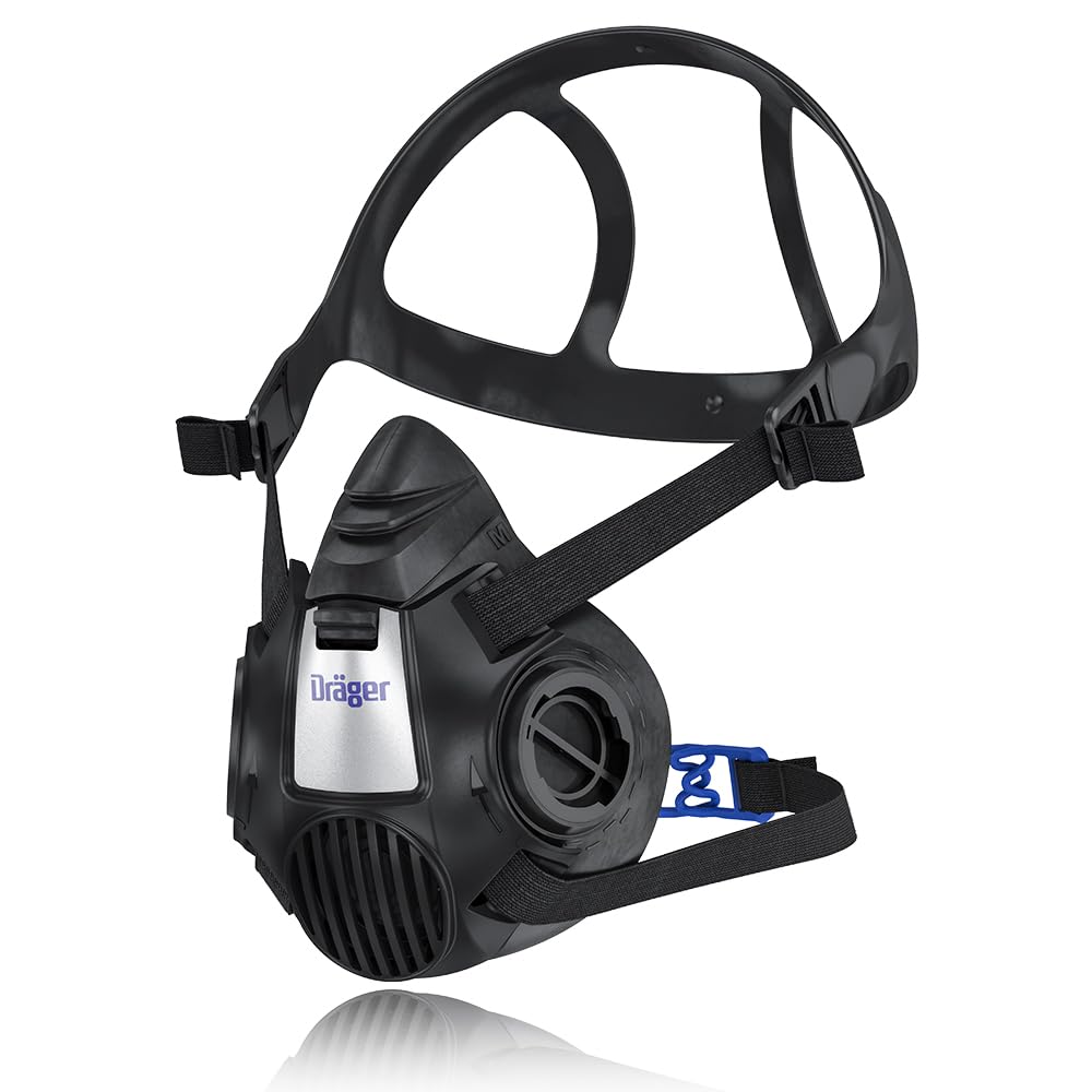 Dräger X-plore 3500 Safety Mask for Construction Work | Dust protection respirator for use with bayonet filters | Size M