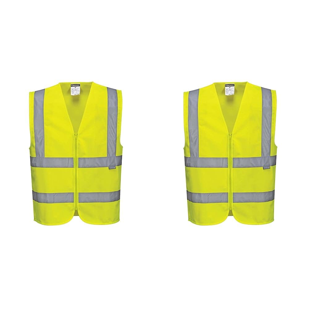 Portwest C375 Hi-Vis Band and Brace Safety Vest Yellow, Medium (Pack of 2) โ image 1