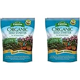 Espoma Organic Seed Starter Premium Potting Soil Mix - All Natural & Organic Seed Starting Mix with Mycorrhizae. For Organic Gardening, 16 qt, Pack of 2