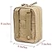 Infityle Medical Pouch - 1000D Nylon Tactical MOLLE Ifak EMT Utility Bag with First Aid Patch and Shear (Tan)