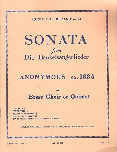 Sonata From Die Bankelsangerlieder Loose Leaf – January 1, 1958