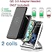 Wireless Charger iPhone Xs Max, BBarry 2-Coil Wireless Charging Stand 10W Fast Wireless Charger Pad w/Cooling Fan for Galaxy S9/S9+S8/Note 8, 7.5W Wireless Charger for iPhone XS/XR/8/8 Plus - Silver