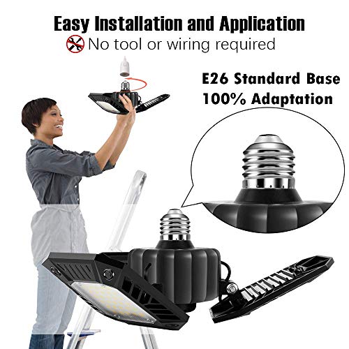 3 LED+Garage+Ceiling+Light+Deformable