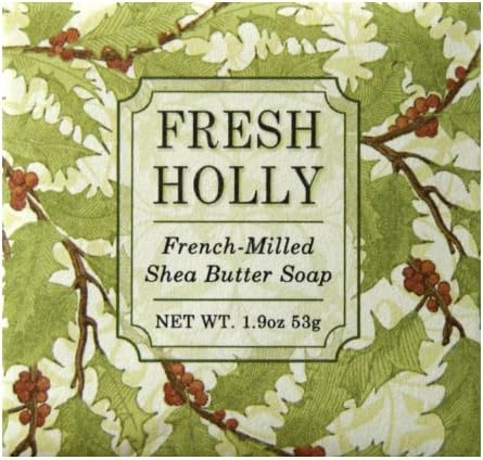 French Milled Soap Favors (Set of 12) (Fresh Holly)