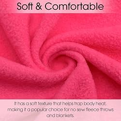 Pico Textiles 1 Yard - Fuchsia Solid Fleece Fabric