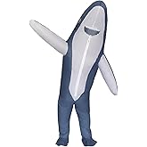 CsplYadee' Shark Inflatable Costume Inflatable Shark Costume for Adult Funny Halloween Costumes(Gray Shark)
