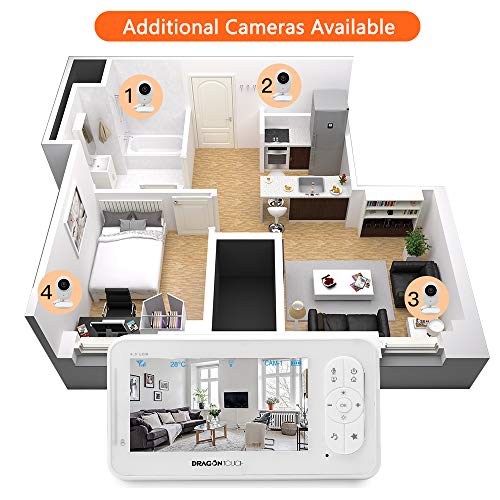 image for Video Baby Monitor with Camera and Audio, Dragon Touch 4.3” Baby Cam